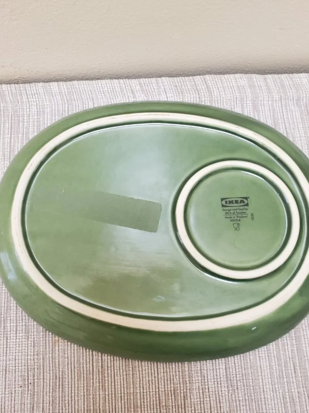 IKEA Cup and Biscuits Plate Holder - Green